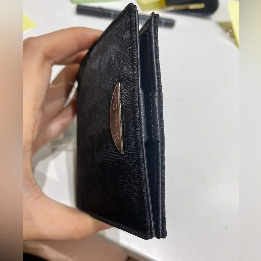 Dior black compact wallet unused item